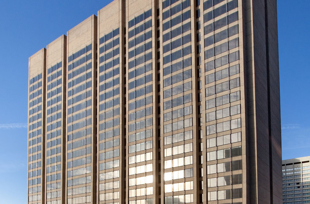 2Hopkins Apartments exterior landmark tower - Baltimore, MD